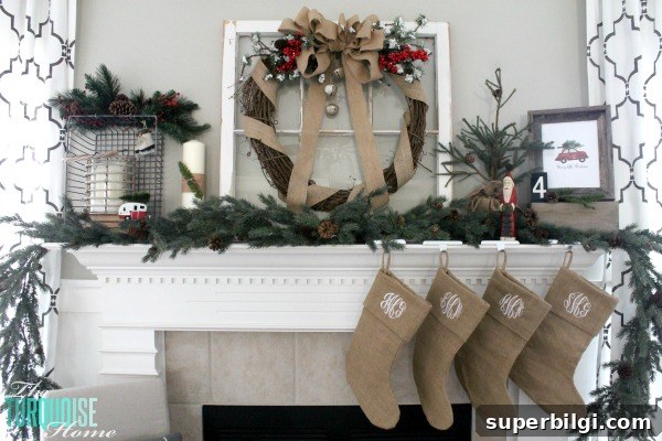 7 Creative Ways to Decorate with Christmas Bells 9 burlap ribbon bow in a grapevine wreath adorned with large Christmas bells