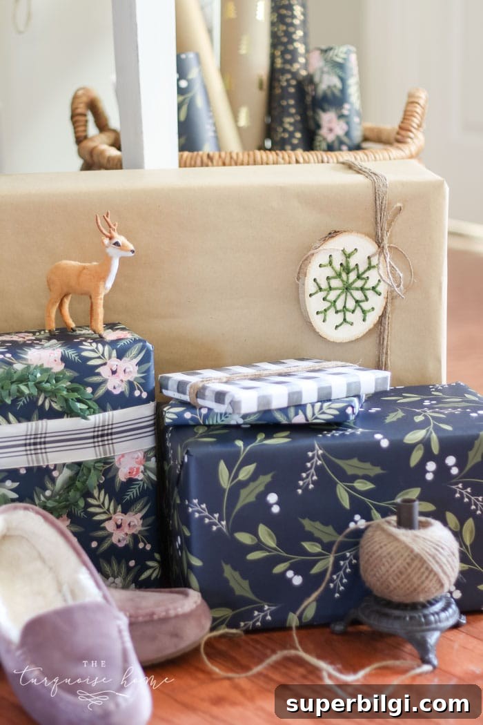 Creative Christmas Gift Wrapping Ideas and DIY Tips 10 gift wrapping station and twine