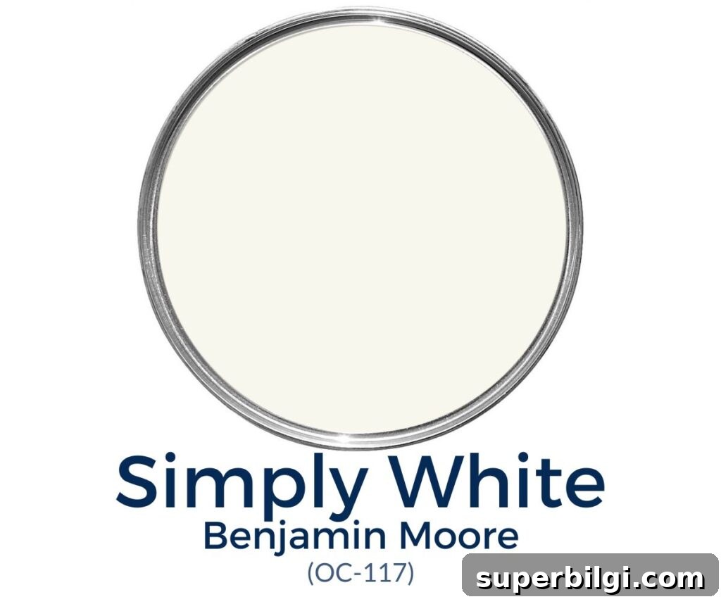 Benjamin Moore Simply White: Shade Guide and Decorating Tips 2 Benjamin Moore Simply White