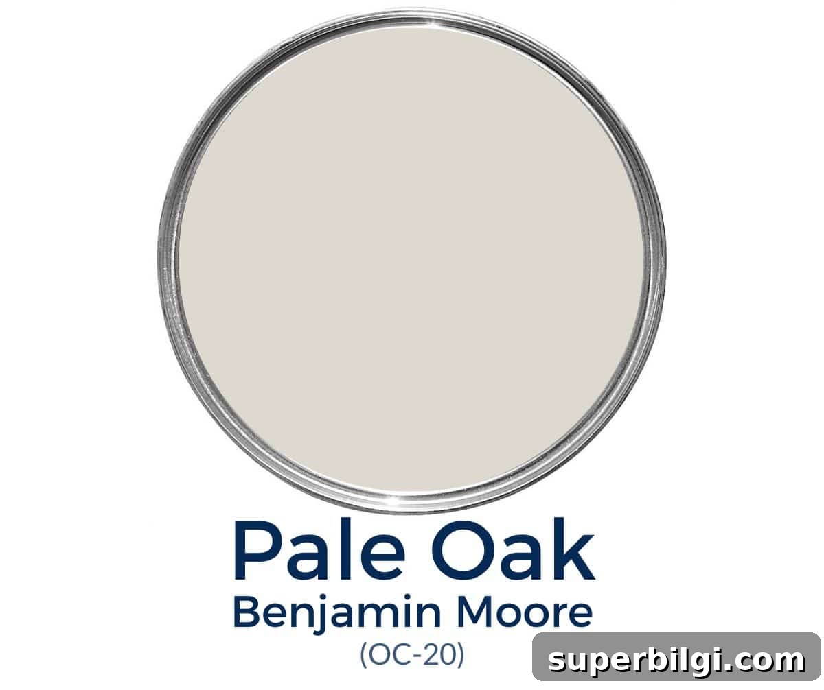 Benjamin Moore Pale Oak OC-20: Warm Greige for Interiors 2 Pale Oak Benjamin Moore