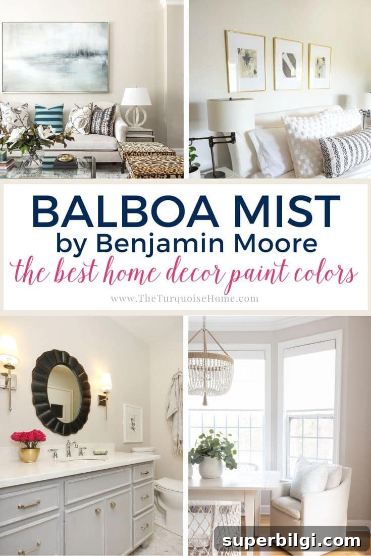 Benjamin Moore Balboa Mist: Soft Greige Paint Color 2 Benjamin Moore Balboa Mist