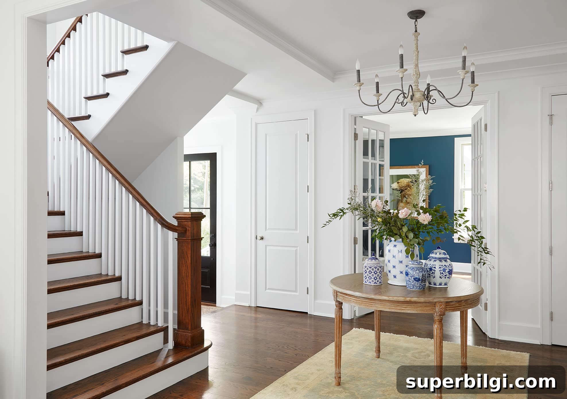How to Choose the Right Entryway Rug in 2026 4 entryway with round table in the center