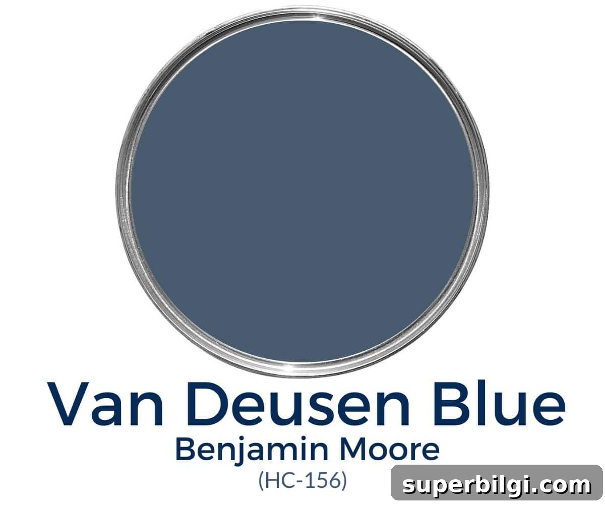 Benjamin Moore Van Deusen Blue swatch