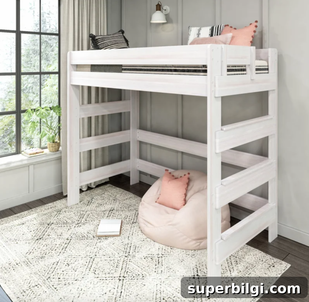 Space-Saving Loft Bed Ideas for Small Rooms 15 simple and functional farmhouse-style raised bed