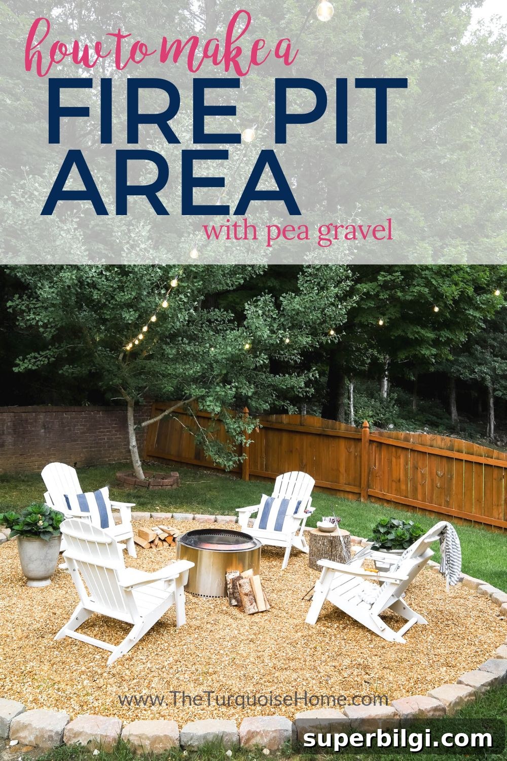 How to Build a Pea Gravel Fire Pit Area 2 How to make a fire pit area tutorial