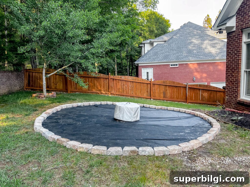 How to Build a Pea Gravel Fire Pit Area 10 Fire Pit Area with Solo Stove and flagstone board