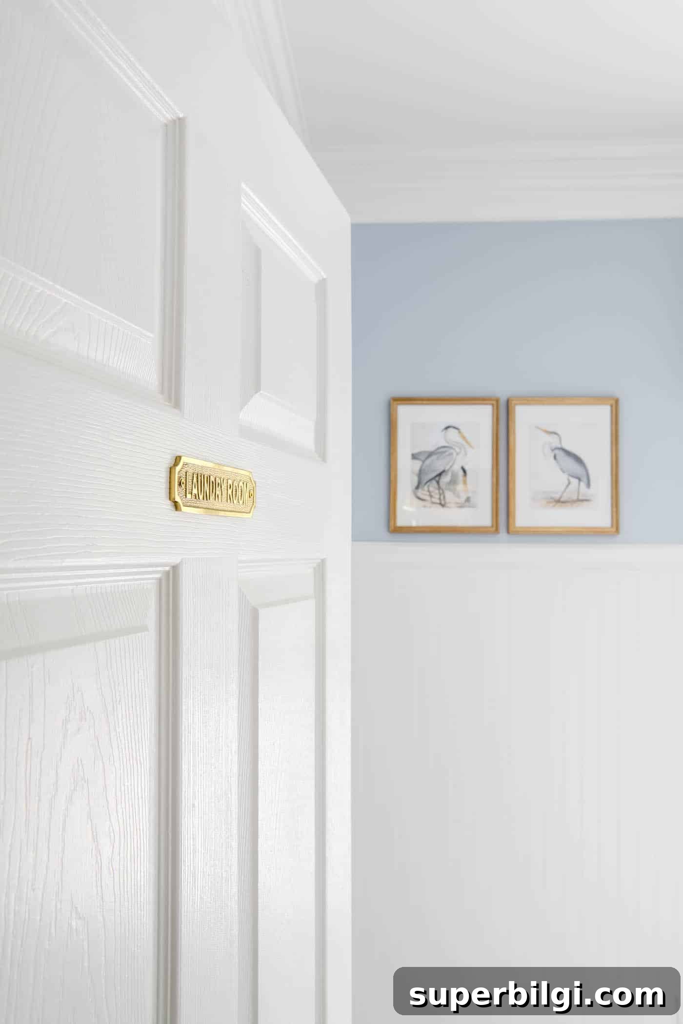 16 Budget Friendly Laundry Room Storage Ideas 17 laundry room sign on the door