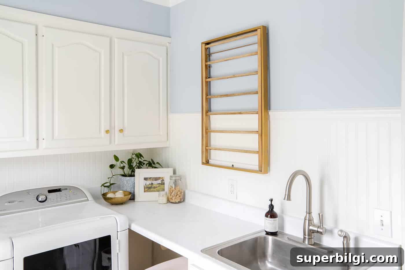 16 Budget Friendly Laundry Room Storage Ideas 8 laundry room countertop with sink