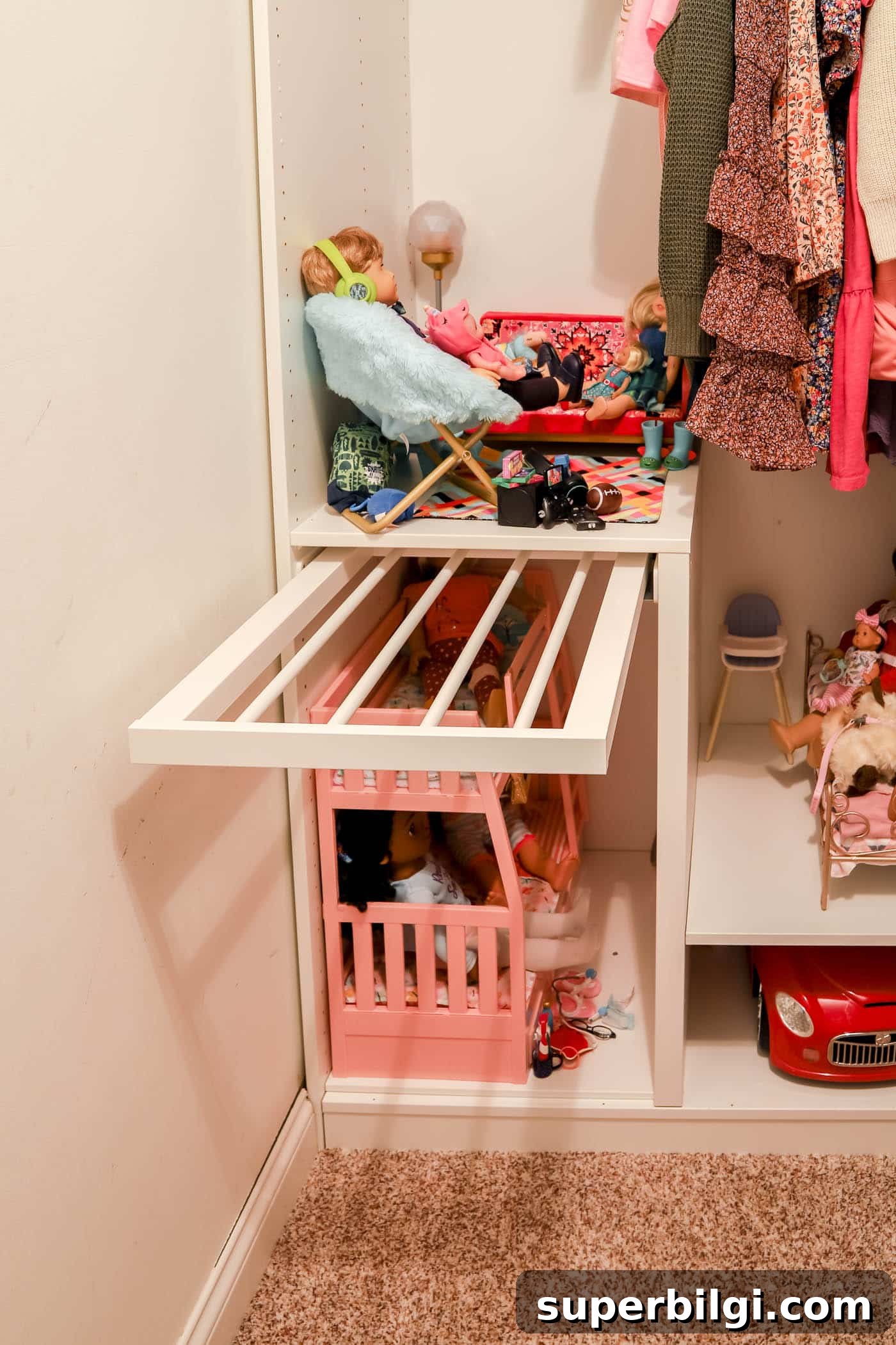 How to Maximize Closet Space Using the IKEA PAX System 9 KOMPLEMENT Pull-Out Pants Hanger