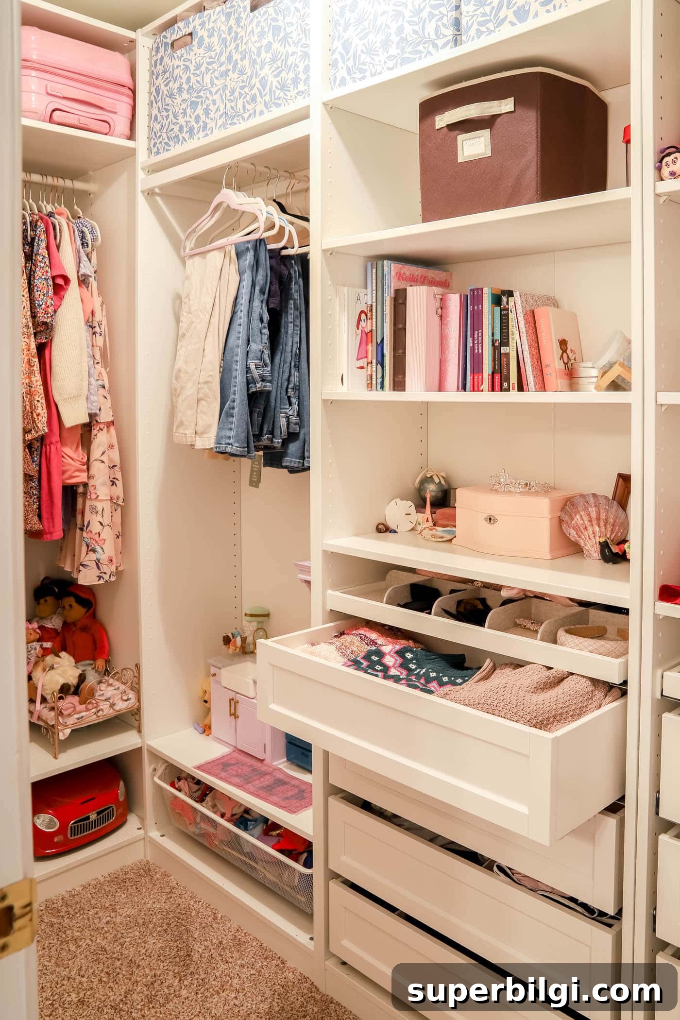How to Maximize Closet Space Using the IKEA PAX System 12 IKEA PAX closet with jewelry drop zone