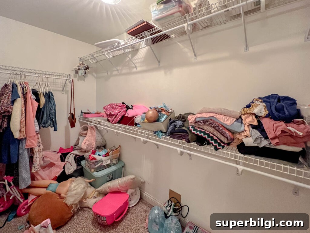 How to Maximize Closet Space Using the IKEA PAX System 3 Underutilized wire shelves in walk-in closet