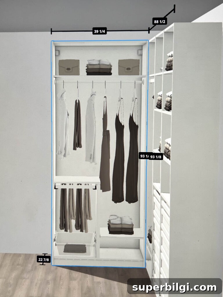 How to Maximize Closet Space Using the IKEA PAX System 6 PAX closet system design