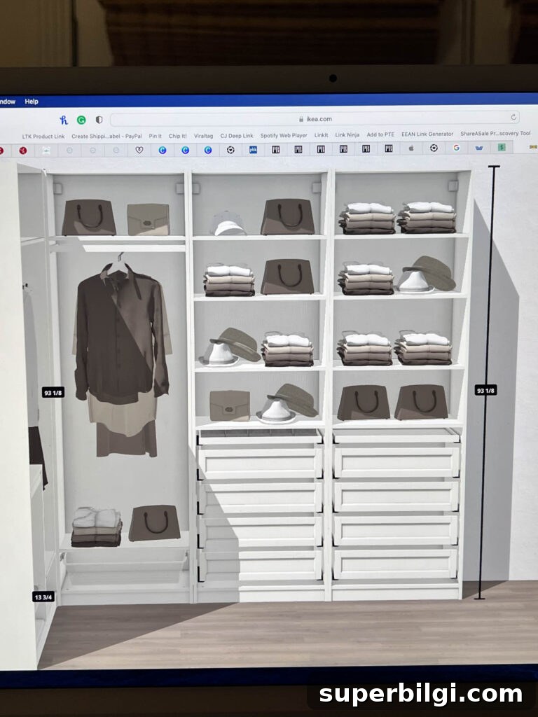 How to Maximize Closet Space Using the IKEA PAX System 7 PAX closet planner design