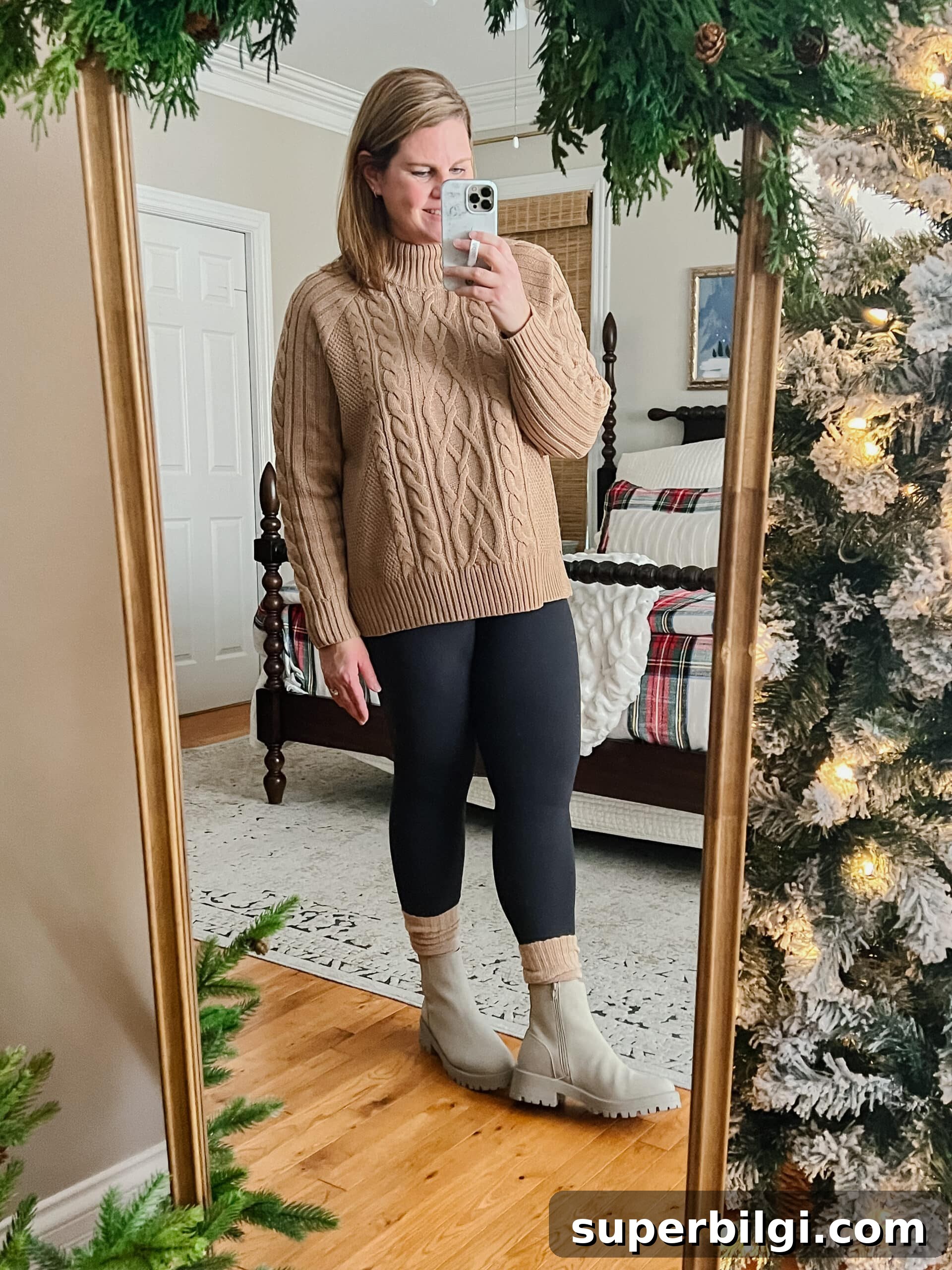 Affordable Winter Jeans and Cozy Sweaters 4 oversized sweater with leggings and Chelsea boots