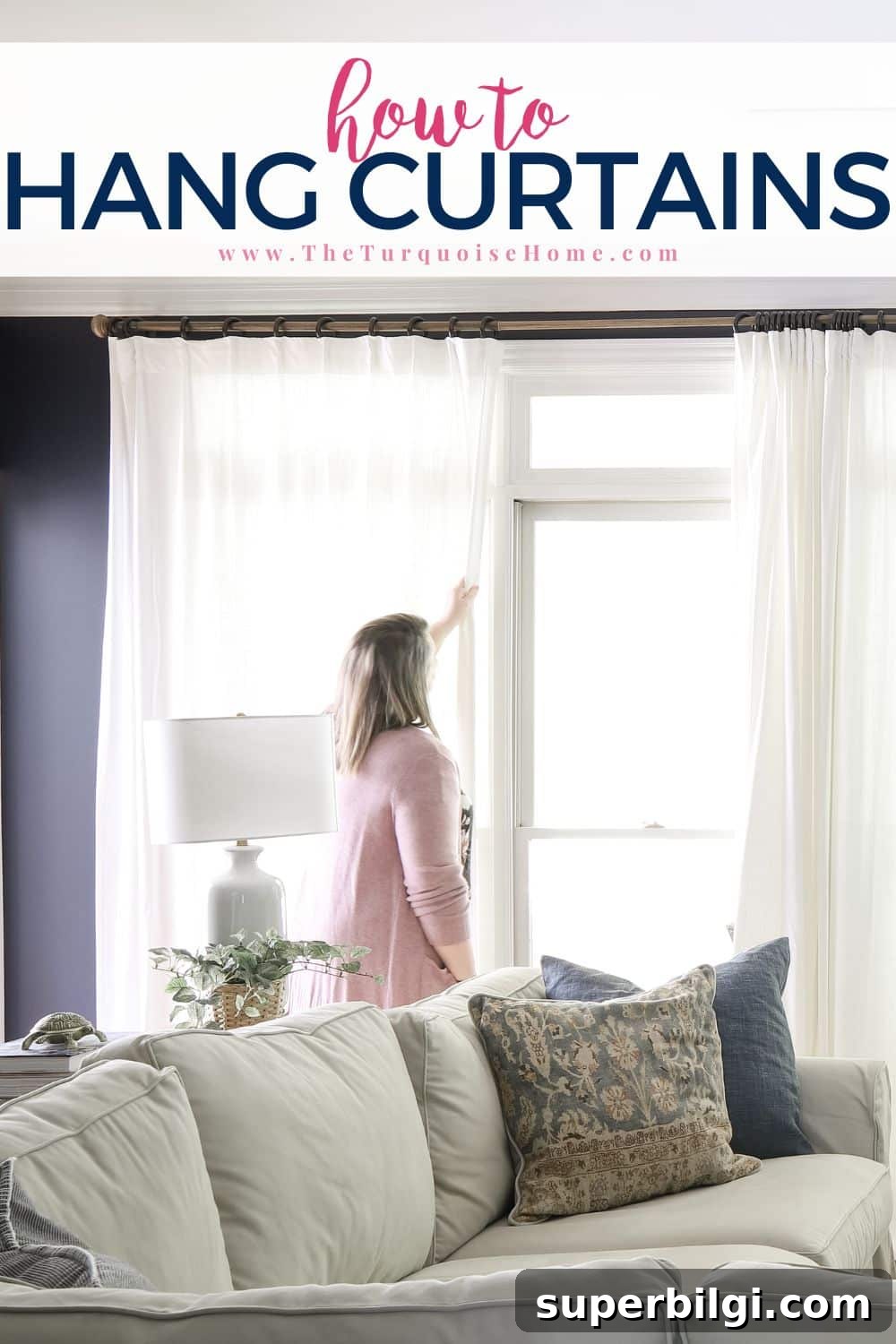 How to Hang Curtains: Step-by-Step Rod Installation 2 how to hang curtains