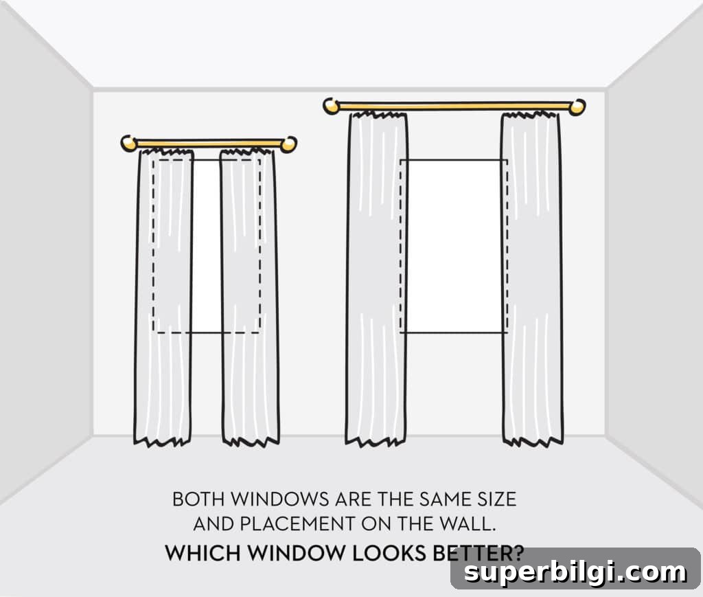 How to Hang Curtains: Step-by-Step Rod Installation 6 How to hang curtains high and wide! | Cheap Curtain Ideas