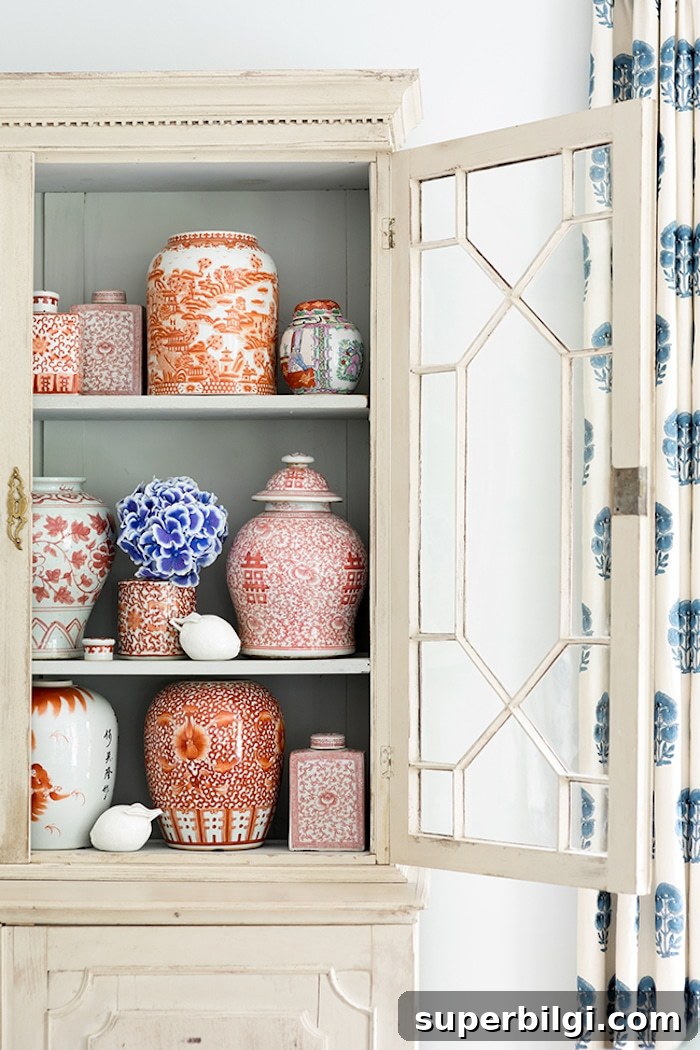 How to Style Ginger Jars for Elegant Home Decor 8 orange ginger jars