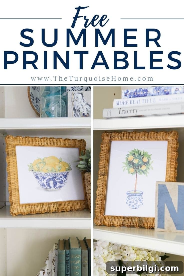 How to Style Ginger Jars for Elegant Home Decor 15 Free Lemon Tree Summer Printables