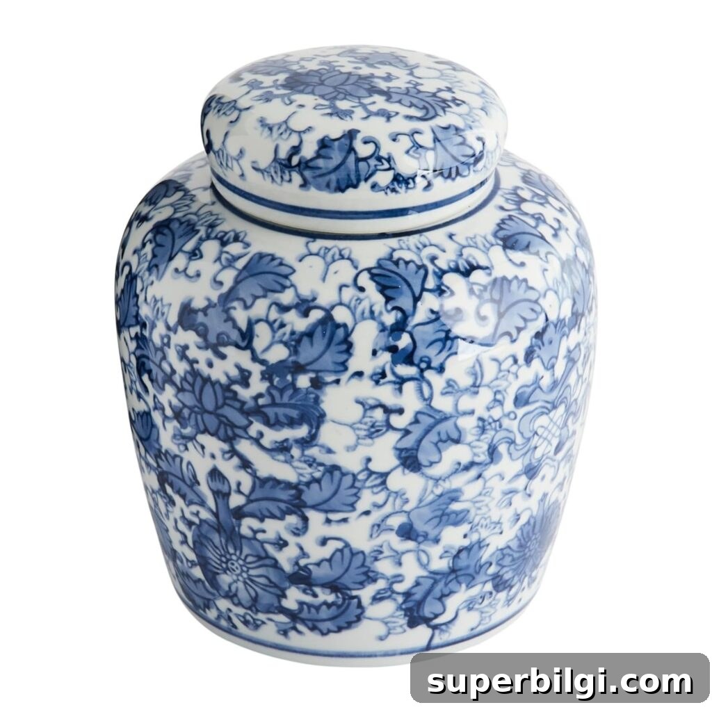 How to Style Ginger Jars for Elegant Home Decor 3 blue-white-ginger-jar