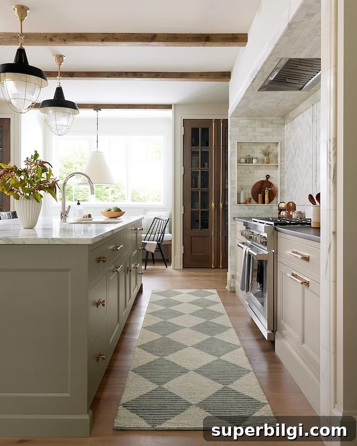 10 Stylish Washable Kitchen Runner Rugs You'll Love 11 Chris Loves Julia x Loloi Frances Collection Runner