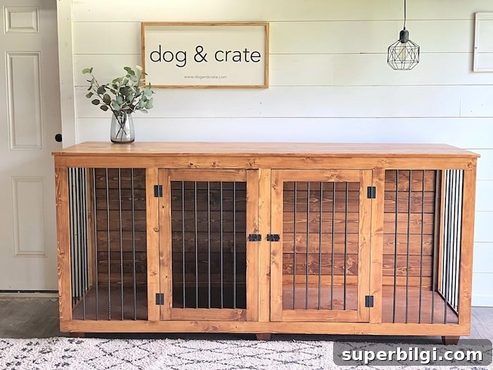 10+ Stylish Dog Crate Furniture Ideas for Modern Homes 16 DIY Dog Crate Credenza From the Dog & Crate Company