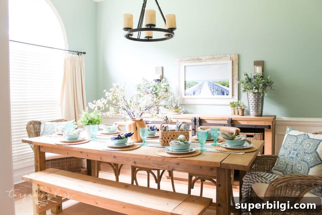 Summer Tablescapes: Stylish Ideas for Outdoor Entertaining 8 summer decor in the dining room.