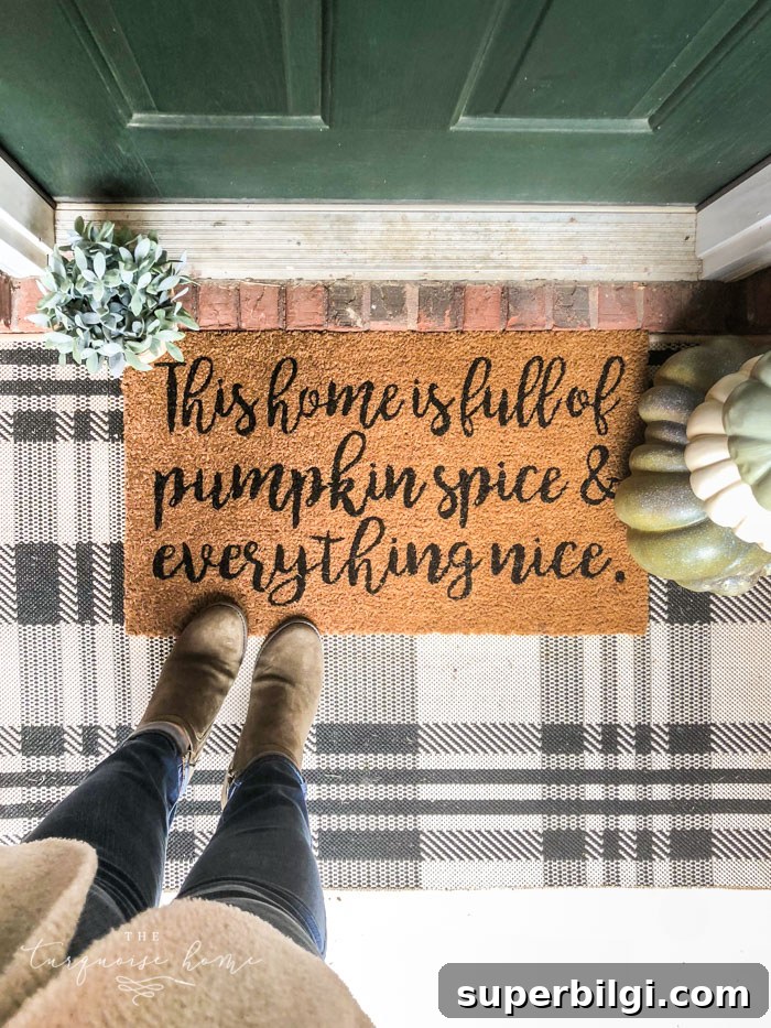 Full of Pumpkin Spice Fall Doormat