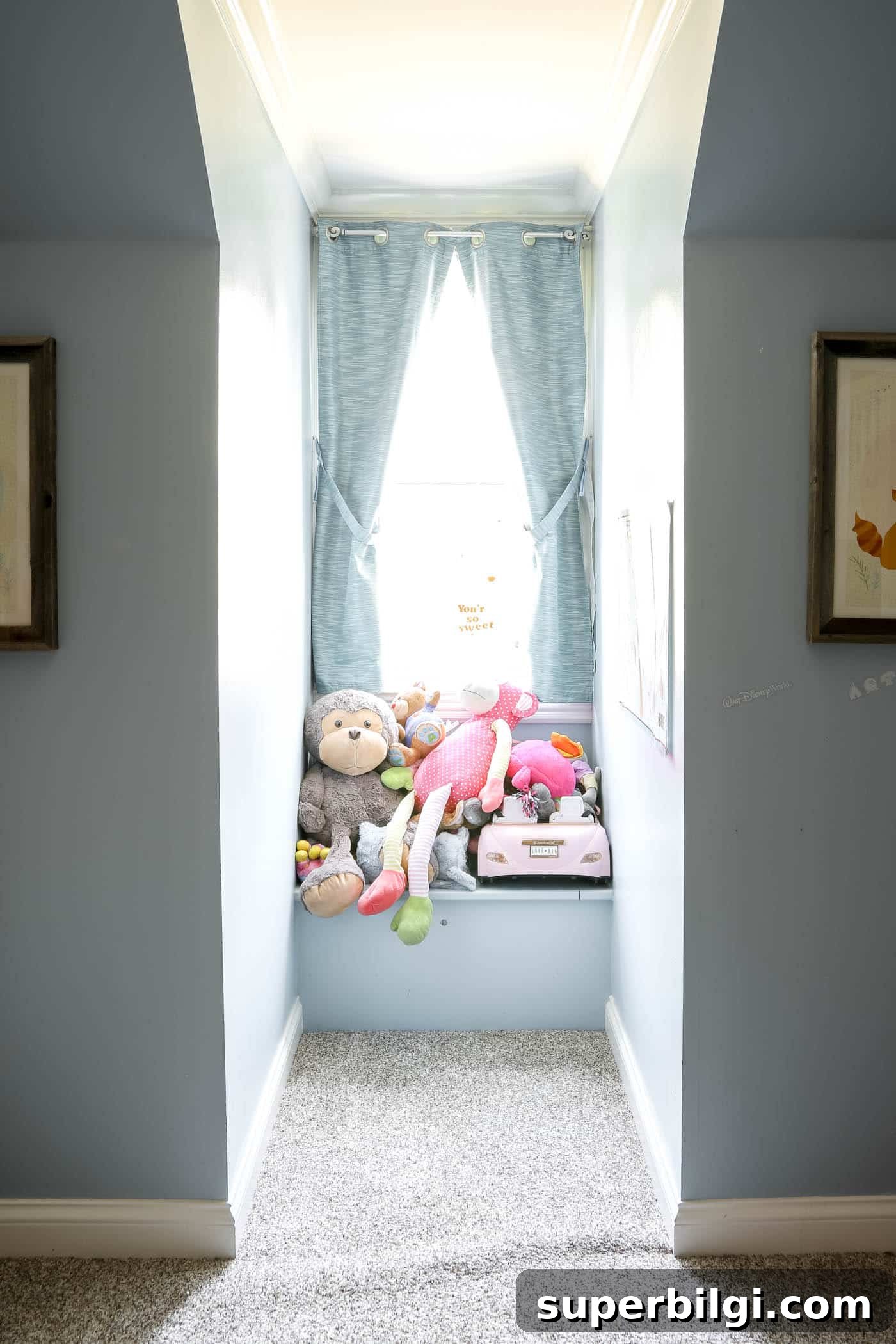 Transform Your Coastal Book Nook: Cozy Seaside Reading Corner 3 reading nook window alcove dormer window before photo.