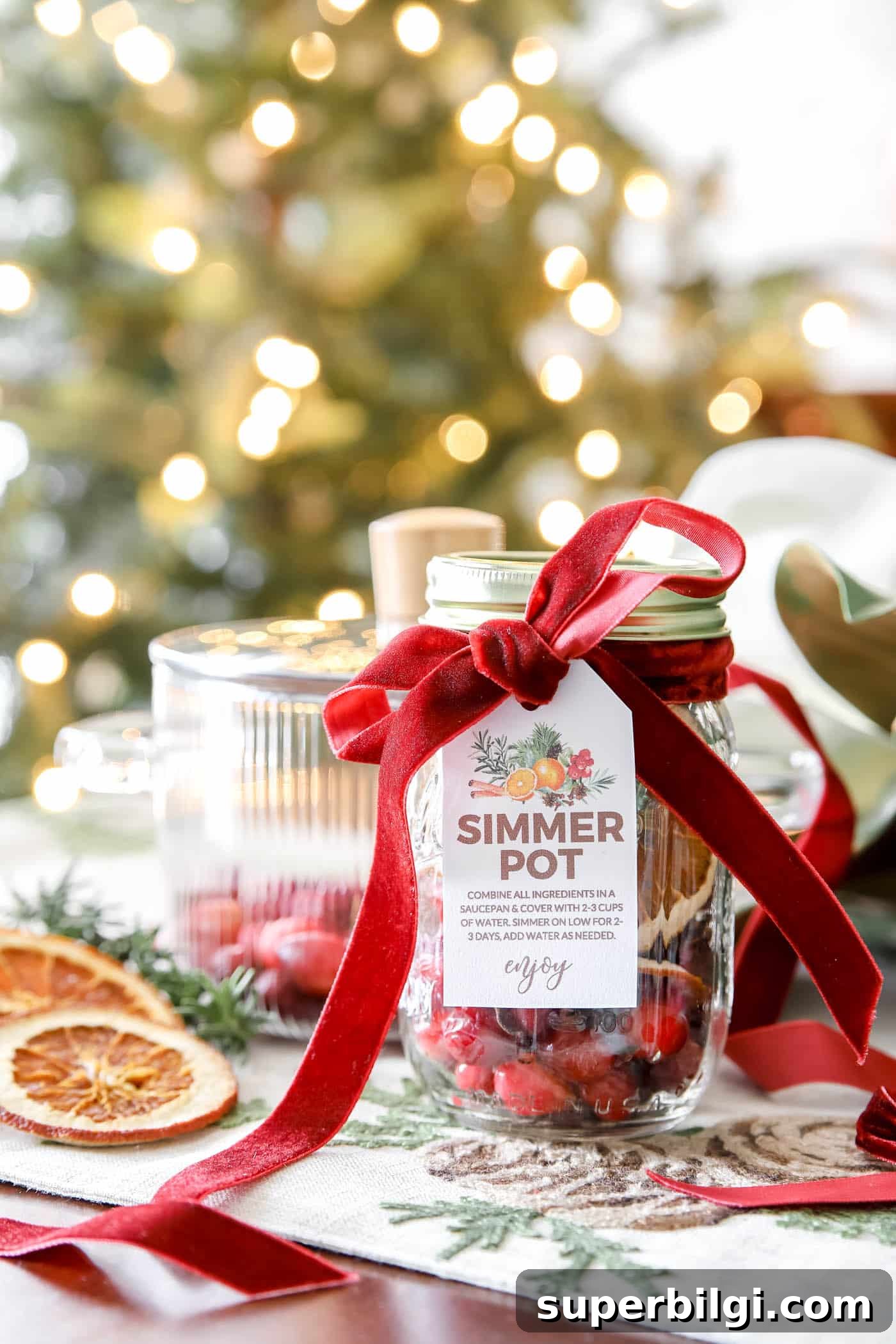 christmas simmer pot gift tags
