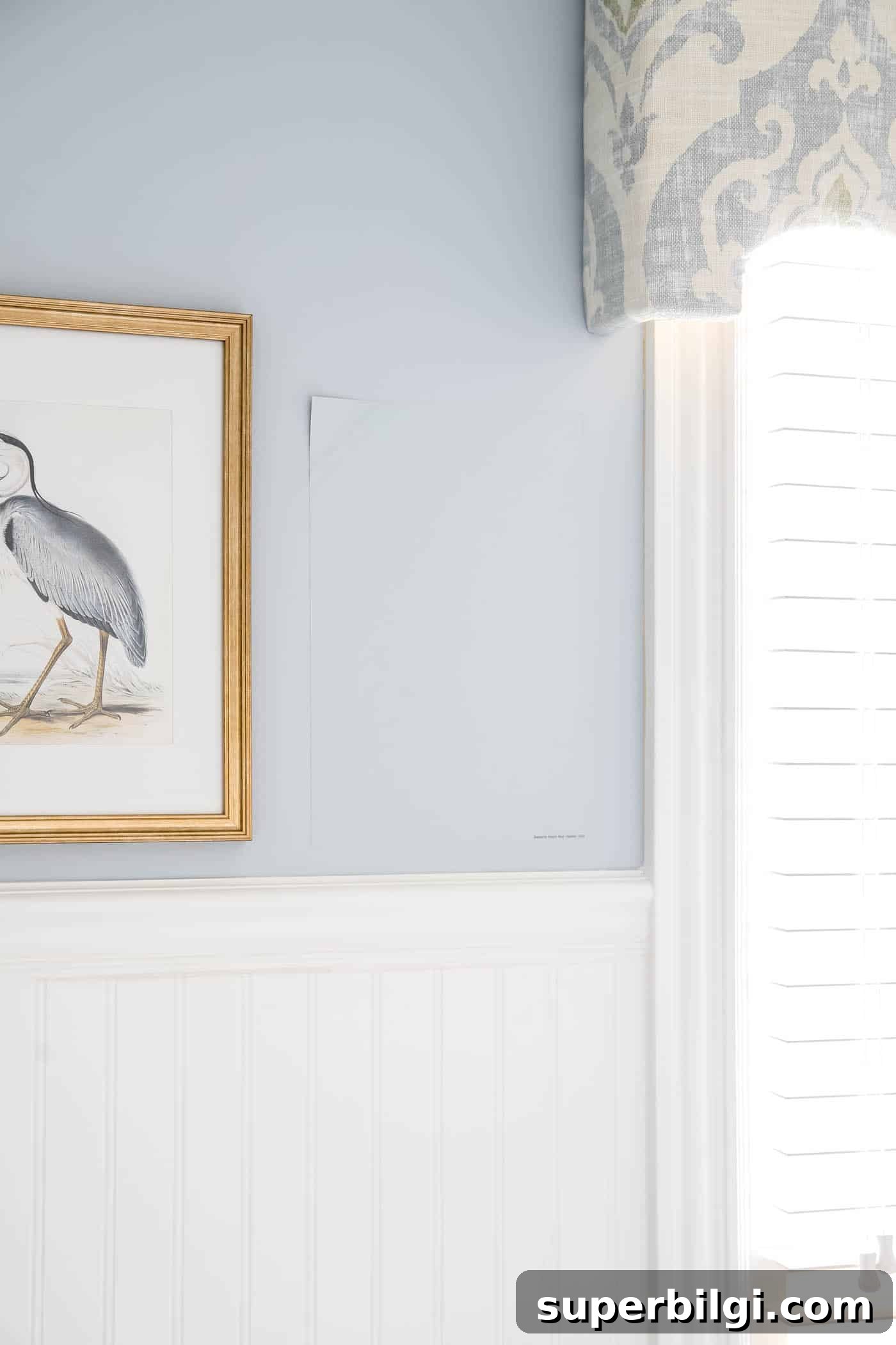 Samplize Peel and Stick Paint Samples: Do They Really Work? 6 Samplize paint sample on the wall matches the wall color perfectly.