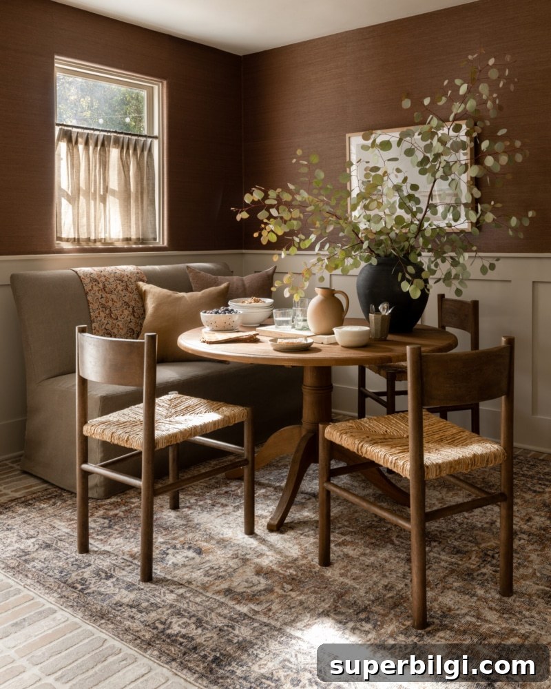 Brown Paint Colors to Transform Your Home 5 brown grasscloth wallpaper
