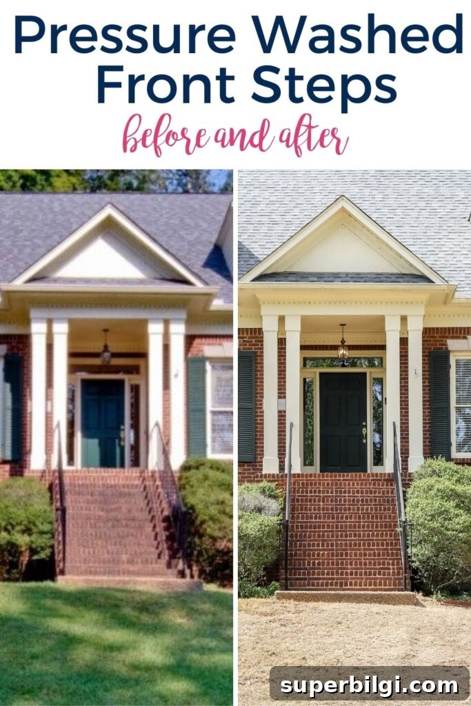 Small Porch Decorating Ideas to Maximize Style and Space 7 Pressure Washed Front Steps (Before & After)