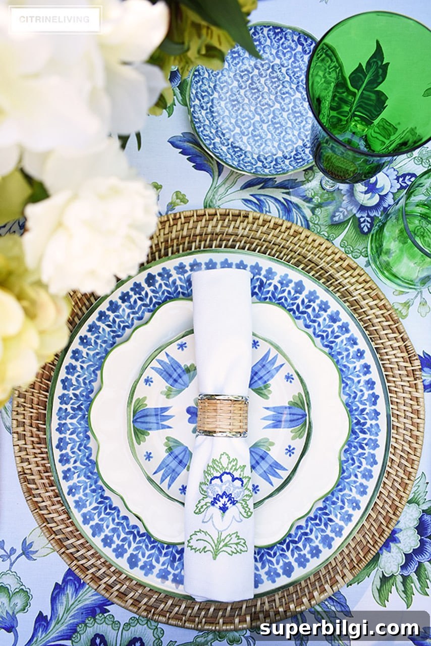 Historic Home Tour: Hydrangeas, Tablescapes and Design Tips 10 outdoor tablescape from CitrineLiving