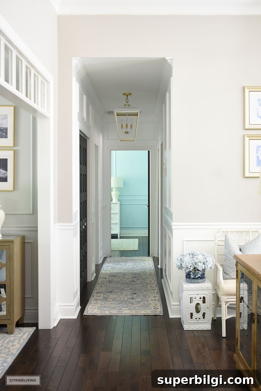 DIY Fall Home Decor: Window Cornice Tutorial and Makeovers 8 Hallway makeover reveal