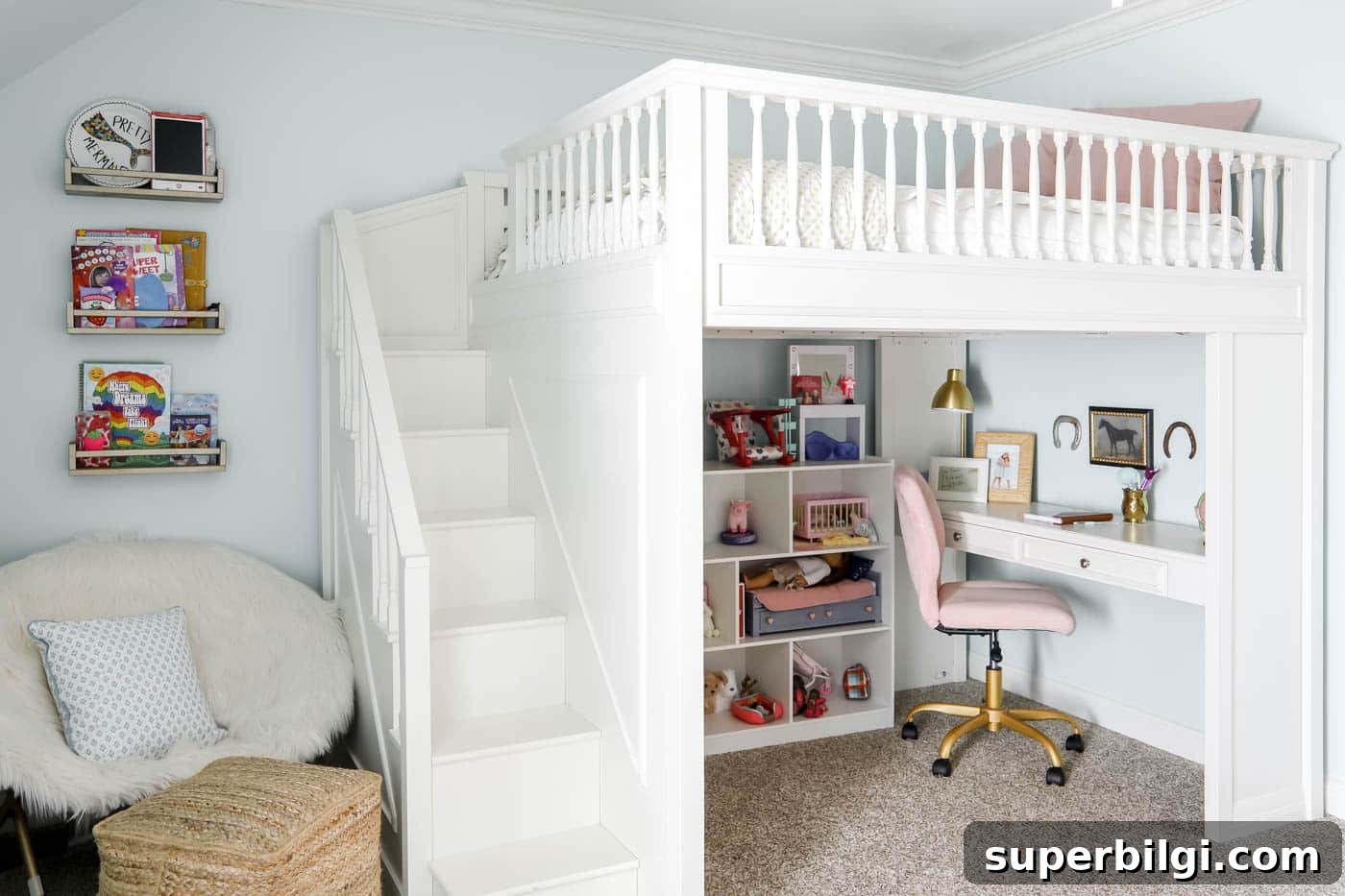 Fillmore stair loft bed from pottery barn kids