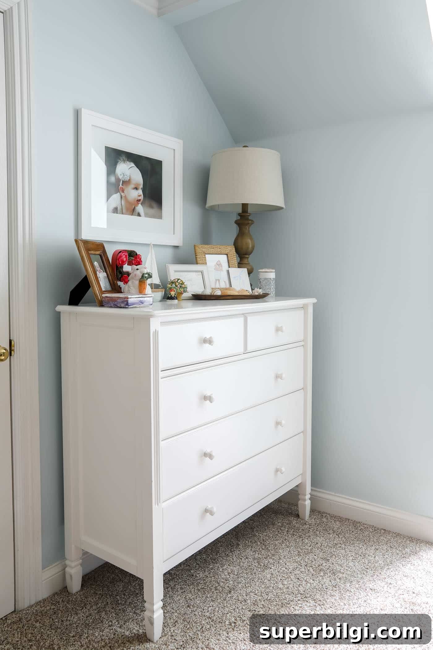 beachy tween girl bedroom clothing dresser.