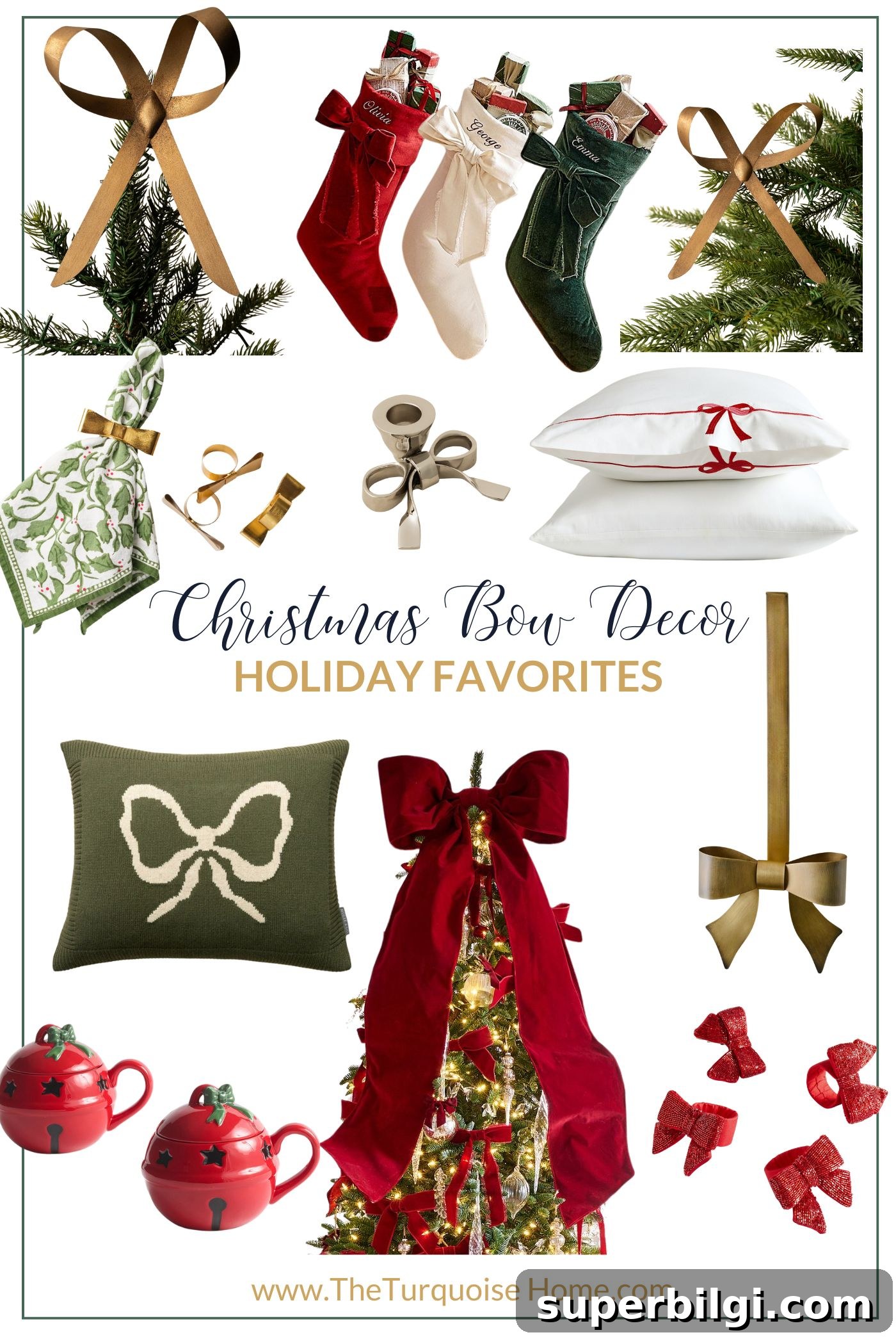 Christmas Decor Trends to Expect in 2025 8 Christmas Bow Decor