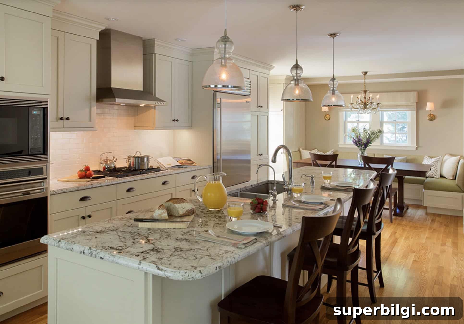 Sherwin-Williams Universal Khaki (SW 6150) Paint Color 11 Traditional Kitchen with Universal Khaki Sherwin Williams paint color on the wall