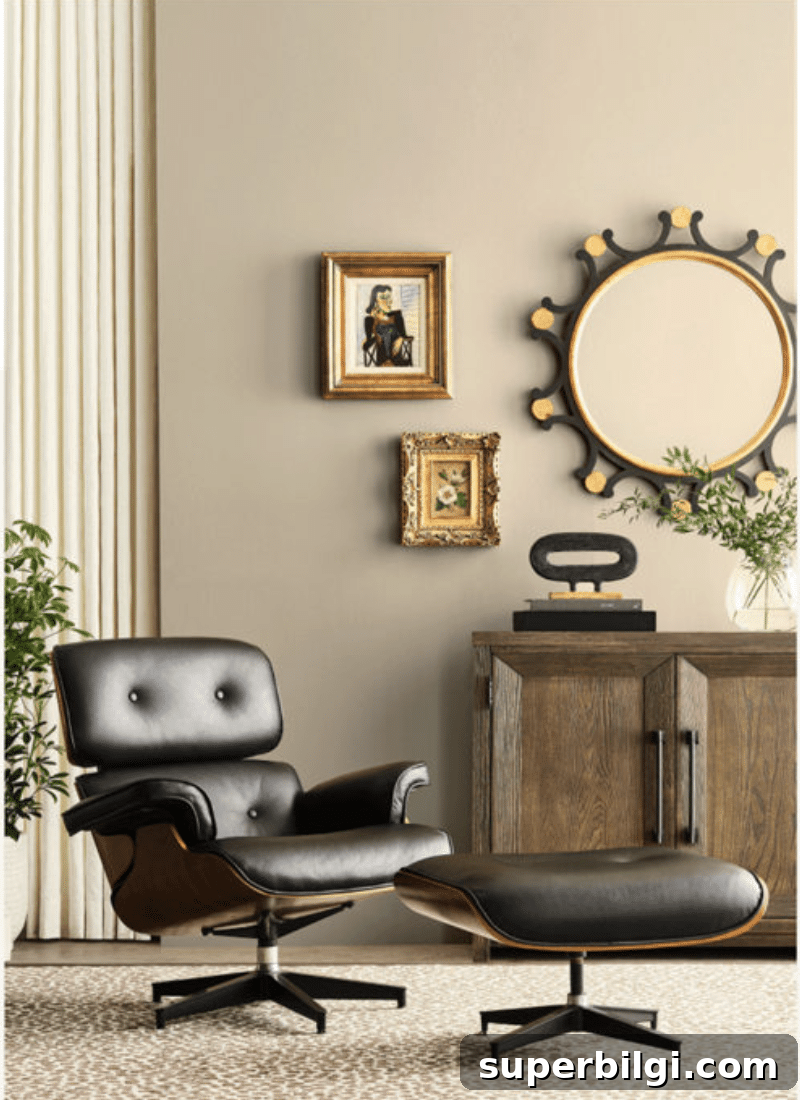 Sherwin-Williams Universal Khaki (SW 6150) Paint Color 4 Universal Khaki Office