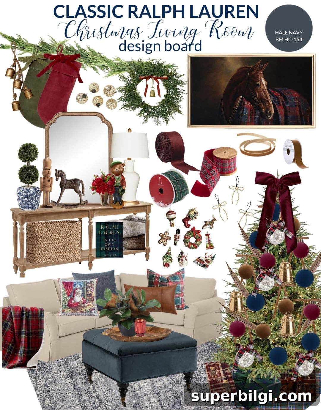 Classic Ralph Lauren Christmas Decor Ideas for Your Home 6 Ralph Lauren Christmas Decor Ideas in the Living Room