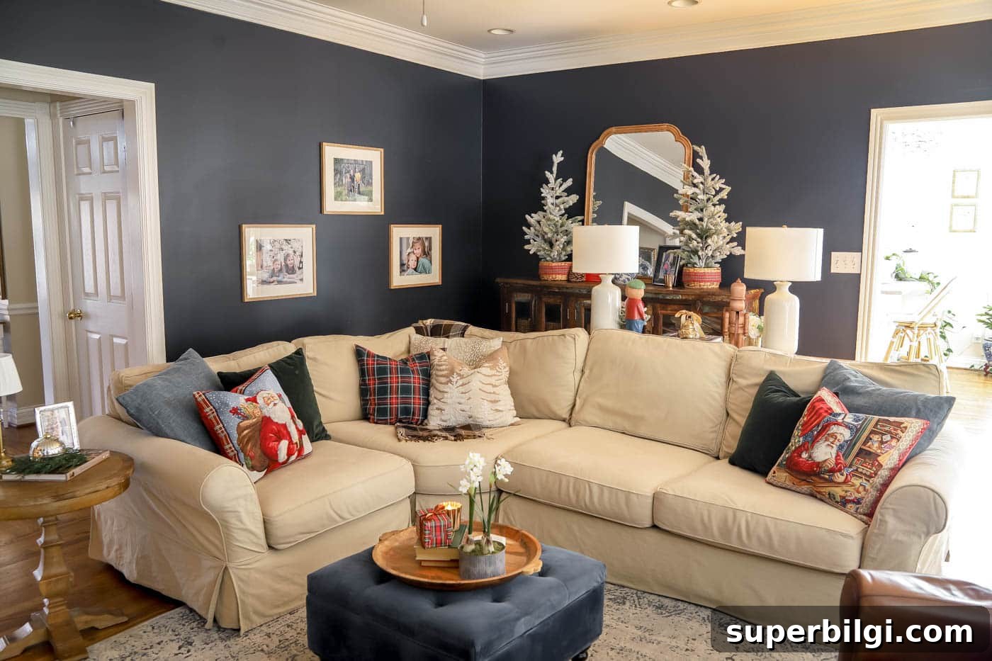 Ralph Lauren Christmas Living Room Decor