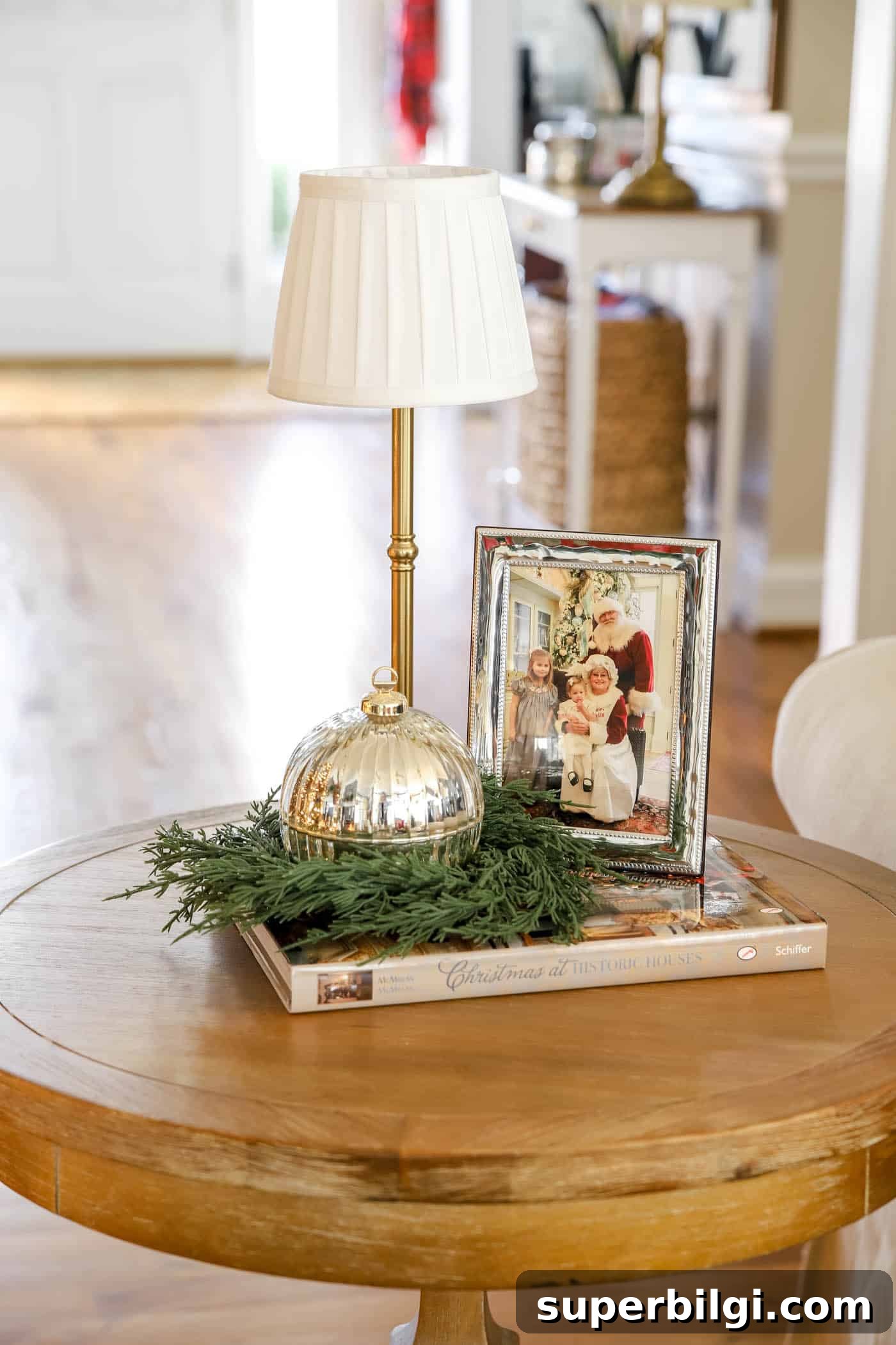 25 After Christmas Home Reset Tasks for January 8 rechargeable lamp on an end table.