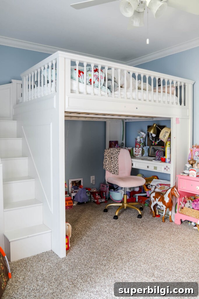 Six Years Later: Home Before-and-After Transformation Tour 8 loft bed before makeover
