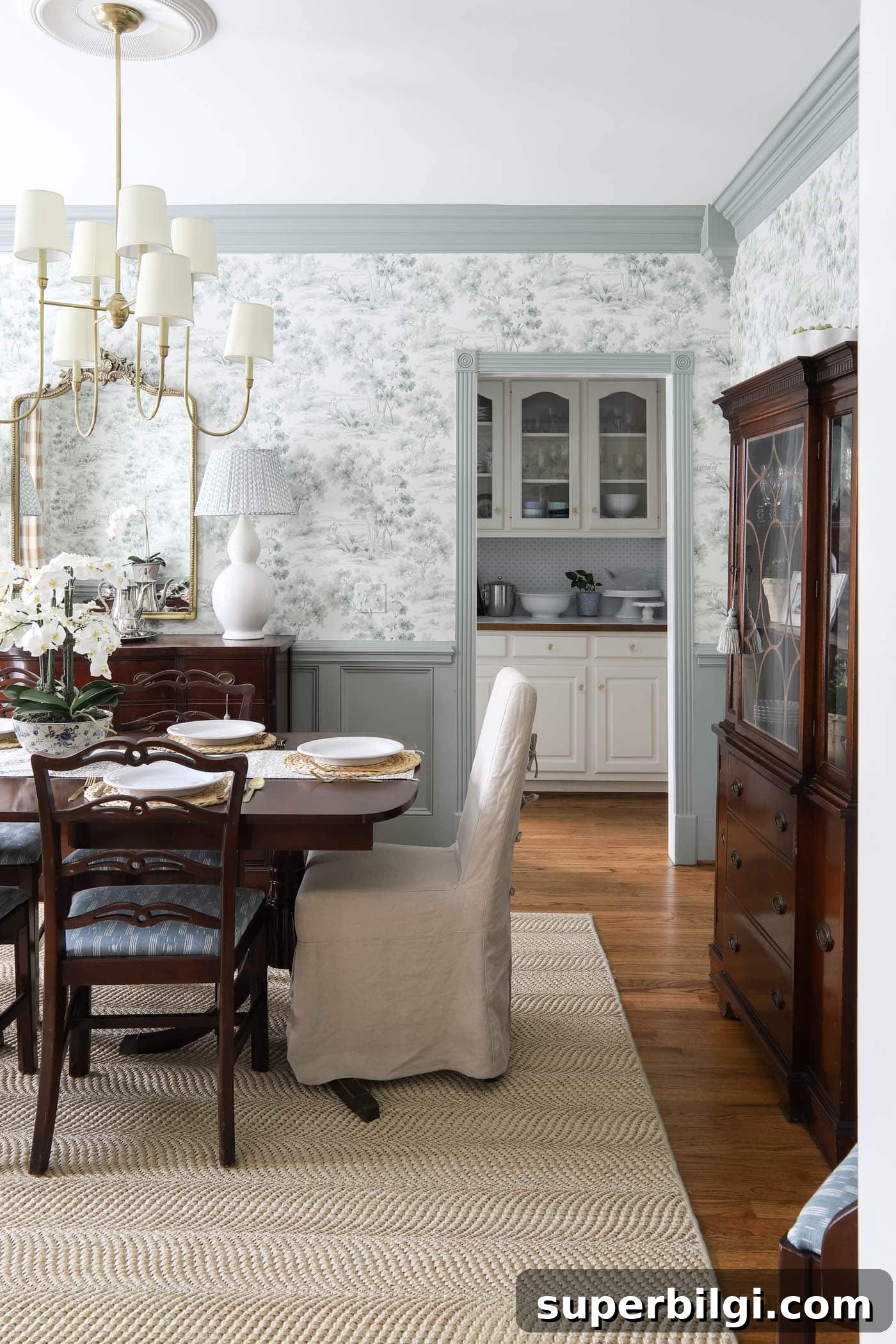 Slow Decorating: Why I No Longer Rush Room Makeovers 9 butler's pantry next to a traditional dining room.