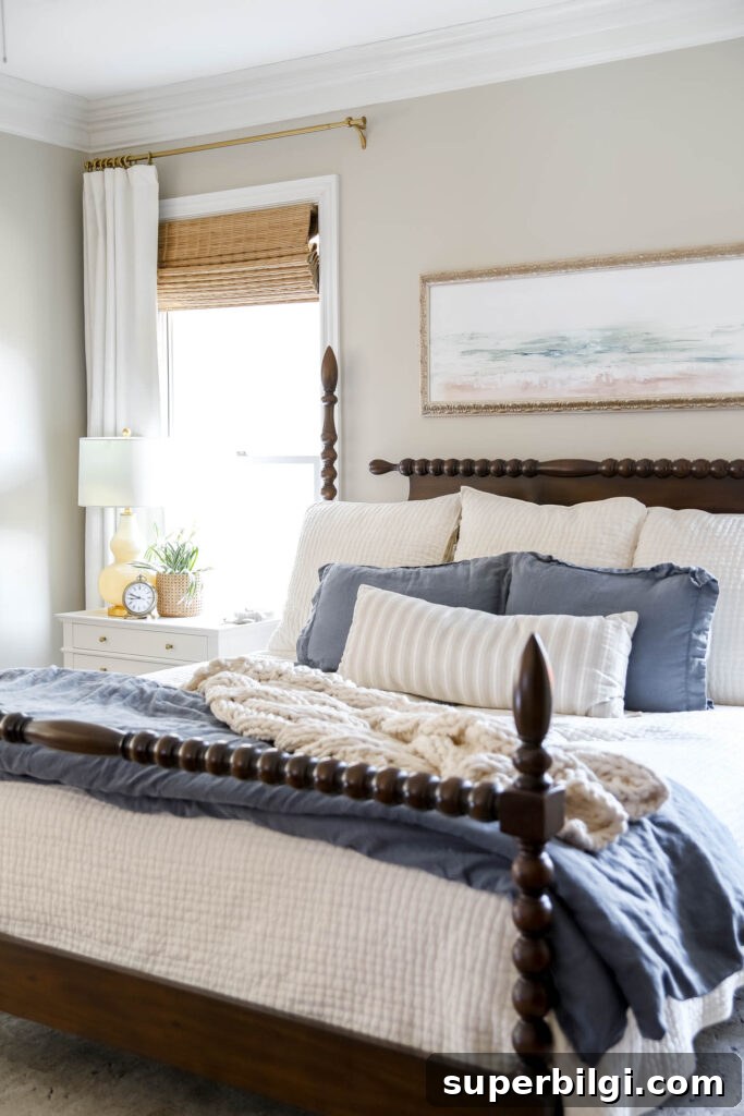 Slow Decorating: Why I No Longer Rush Room Makeovers 5 Primary traditional bedroom with 4-poster bed.