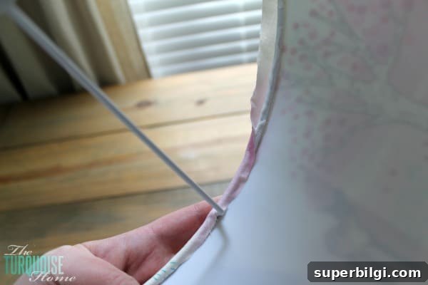 DIY Custom Lampshade: Step-by-Step Tutorial 10 How to Make a Custom Lamp Shade | TheTurquoiseHome.com