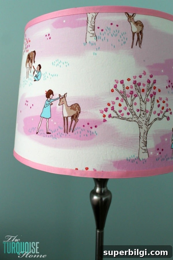 DIY Custom Lampshade: Step-by-Step Tutorial 12 How to Make a Custom Lamp Shade | TheTurquoiseHome.com