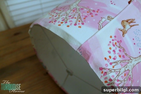 DIY Custom Lampshade: Step-by-Step Tutorial 8 How to Make a Custom Lamp Shade | TheTurquoiseHome.com