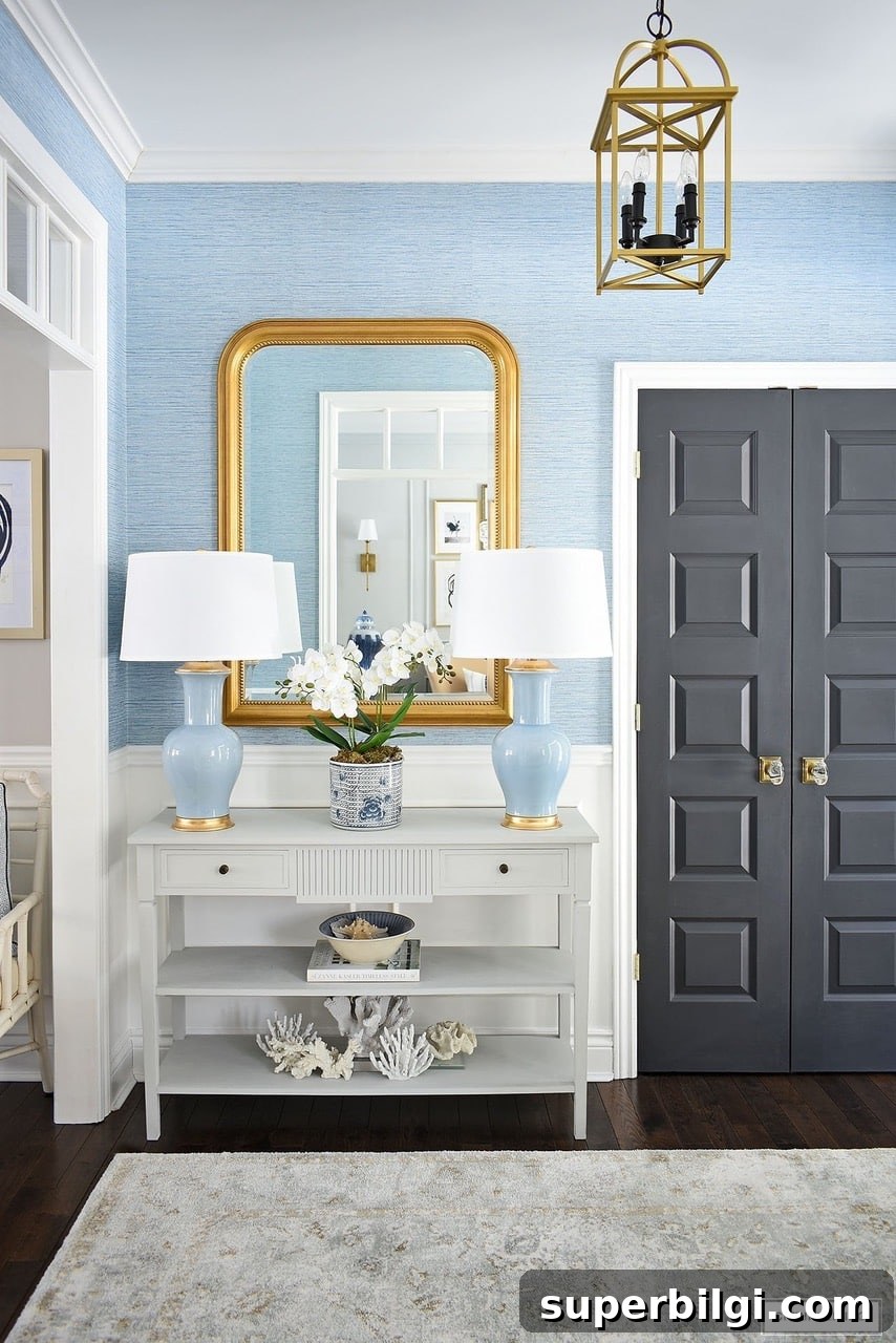 Spring Entryway, Butler's Pantry and Easter Centerpiece Ideas 6 elegant spring entry way