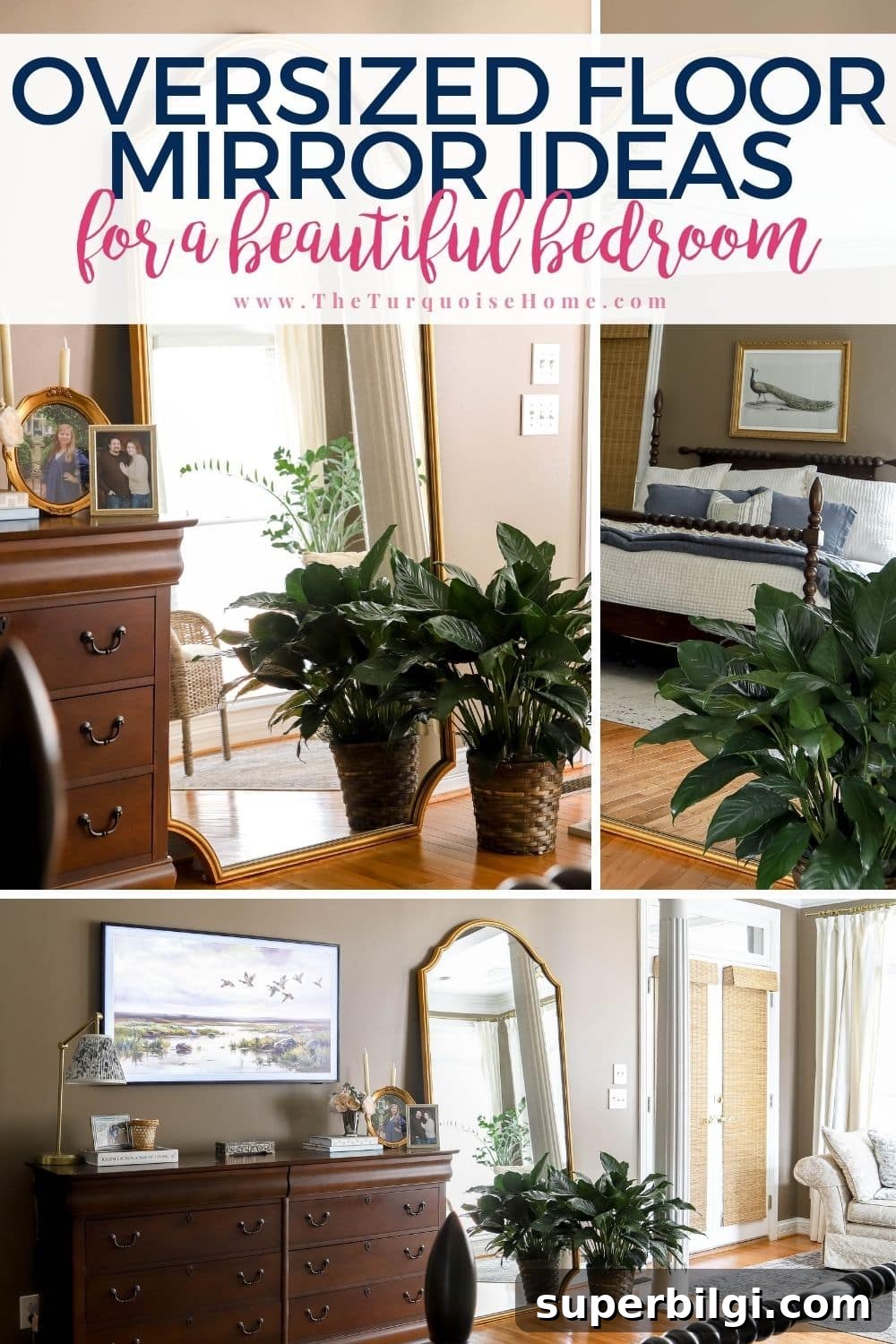How an Oversized Floor Mirror Revitalized Our Bedroom Corner 2 oversized floor mirror ideas for a beautiful bedroom
